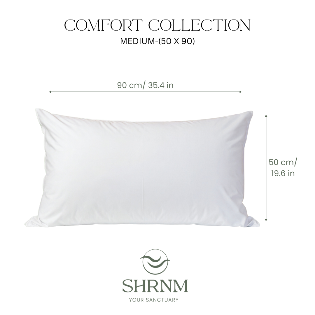 Comfort Medium-Firm Duck Feather Pillow 50 x 90 cm