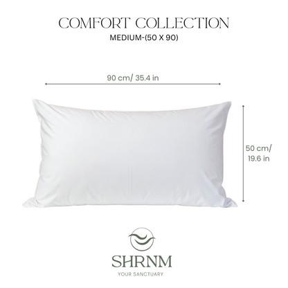 Comfort Medium-Firm Duck Feather Pillow 50 x 90 cm