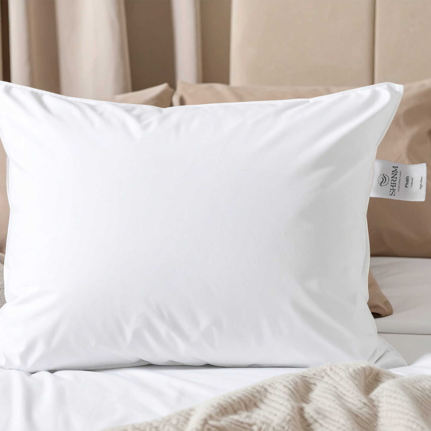 Plush High-Firm Goose Down Pillow 50 x 70 cm