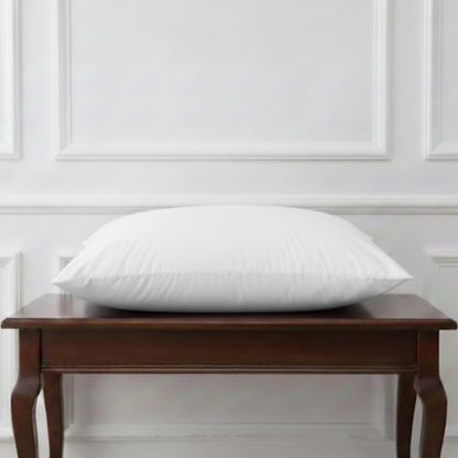 400 TC Cotton Sateen Flat Sheet + 2 Pillow Covers Pure White