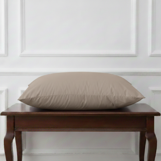 400 TC Cotton Sateen Flat Sheet + 2 Pillow Covers Smoke